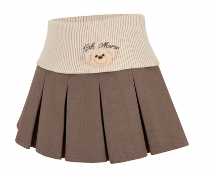 13DE MARZO Bear Head Upper Skirt Brown - 13DE MARZO