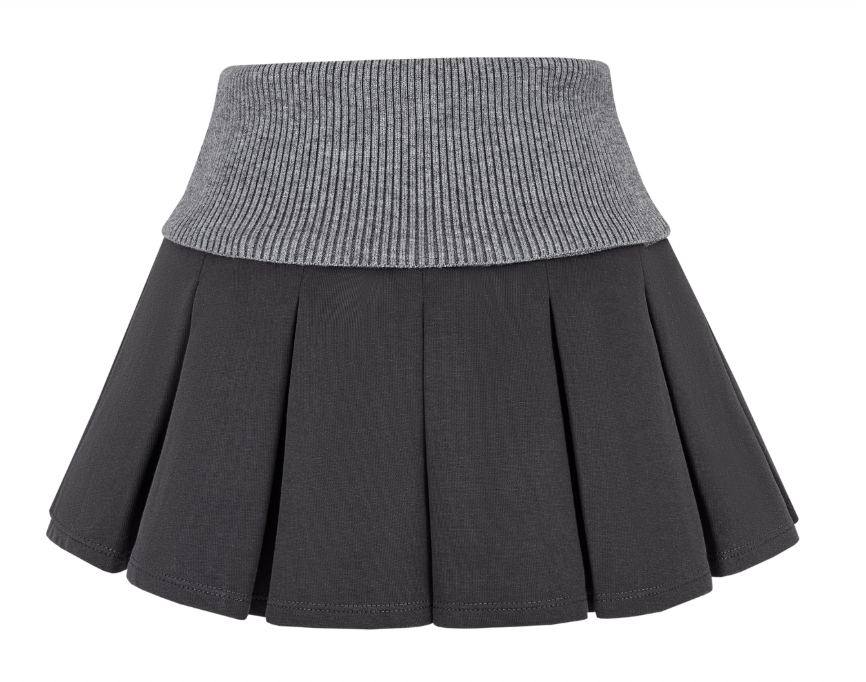 13DE MARZO Bear Head Upper Skirt Dark Grey - 13DE MARZO