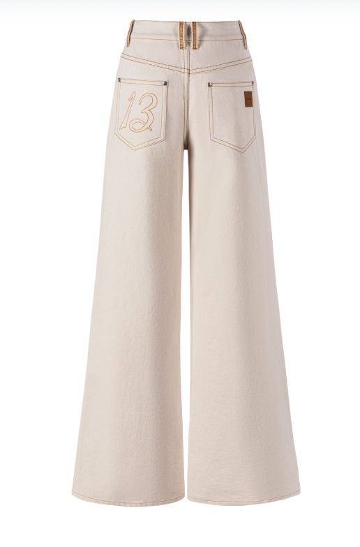 13DE MARZO Tailor Bear Hanger Cargo Pants White - 13DE MARZO