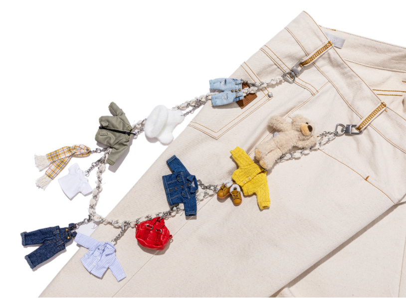 13DE MARZO Tailor Bear Hanger Cargo Pants White - 13DE MARZO