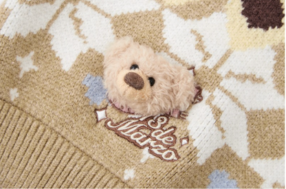 13DE MARZO Fair Isle Knit Shorts - 13DE MARZO