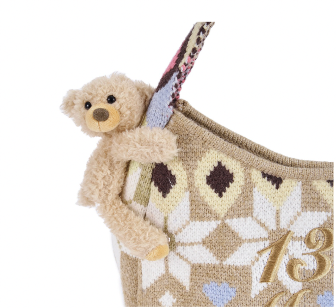 13DE MARZO Fair Isle Bowknot Bag - 13DE MARZO
