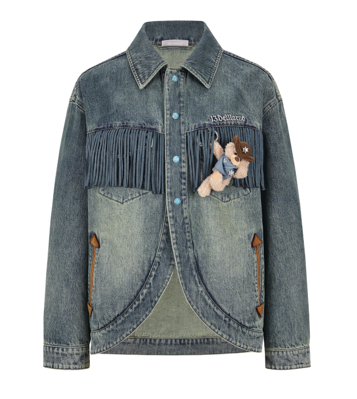13DE MARZO Western Cowboy Denim Jacket - 13DE MARZO