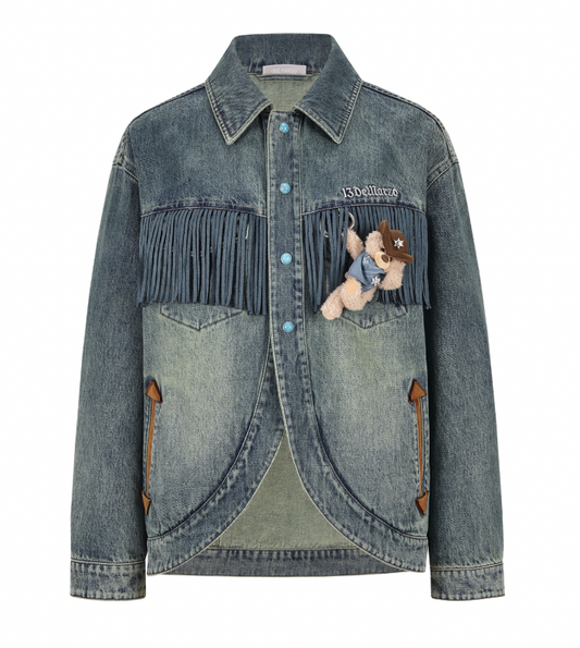13DE MARZO Western Cowboy Denim Jacket - 13DE MARZO