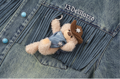 13DE MARZO Western Cowboy Denim Jacket - 13DE MARZO