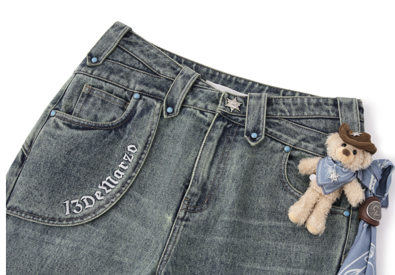 13DE MARZO Western Cowboy Jeans - 13DE MARZO