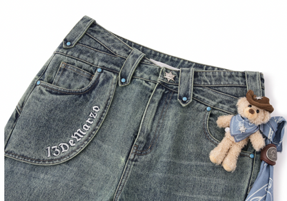 13DE MARZO Western Cowboy Jeans - 13DE MARZO