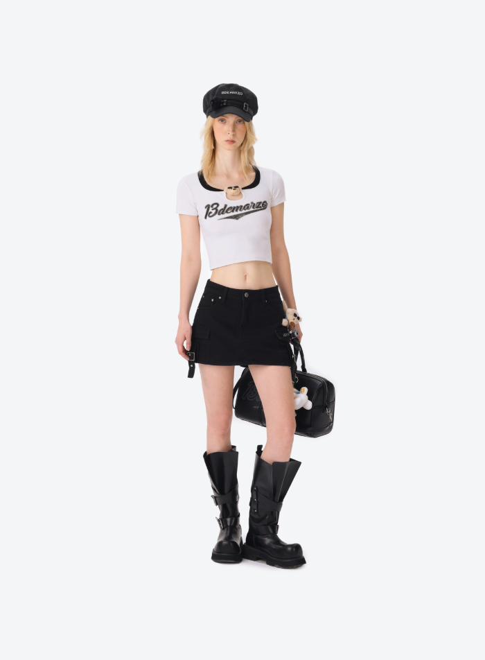 13DE MARZO Pilot Bear Travel Bag Smal Black - 13DE MARZO