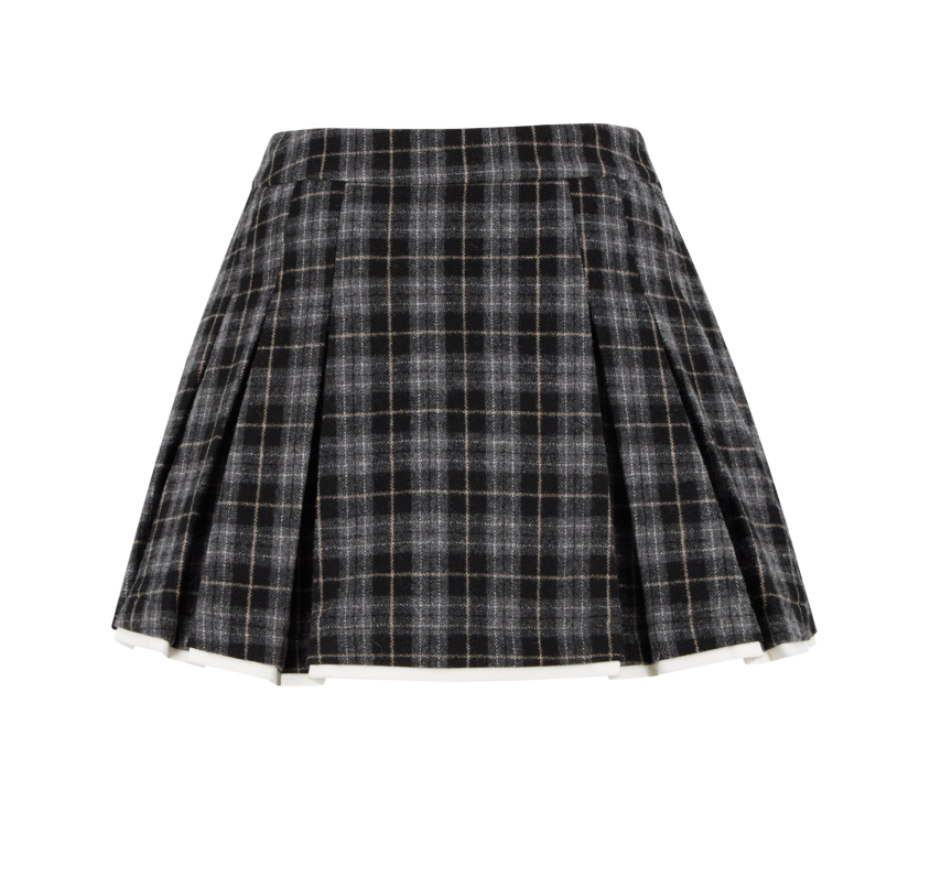 13DE MARZO Clothes Hanger Pleated Skirt - 13DE MARZO