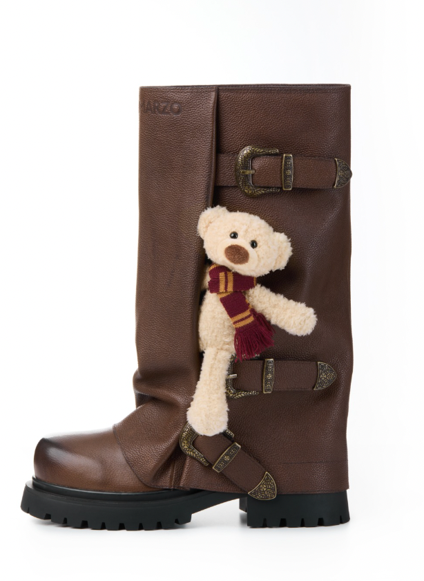 13DE MARZO Bear High Boots Brown - 13DE MARZO
