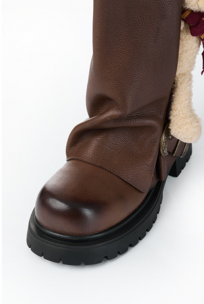 13DE MARZO Bear High Boots Brown - 13DE MARZO