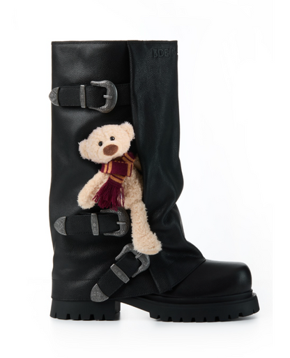 13DE MARZO Bear High Boots Black - 13DE MARZO