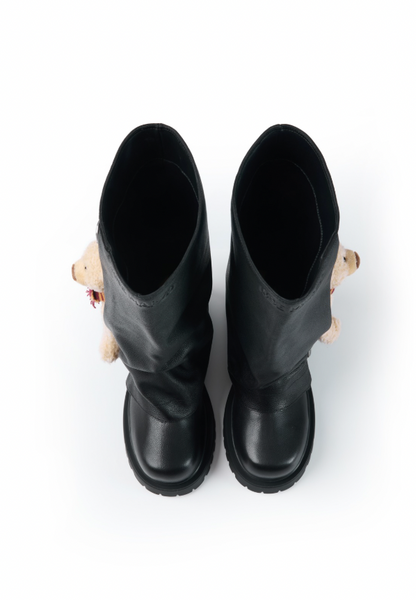 13DE MARZO Bear High Boots Black - 13DE MARZO