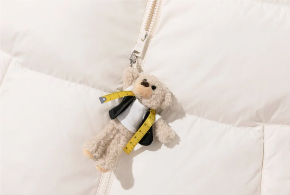 13DE MARZO Tailor Bear Ruler  Down Jacket Beige - 13DE MARZO