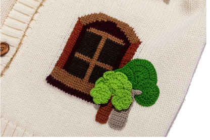 13DE MARZO Bear Window House Cardigan - 13DE MARZO