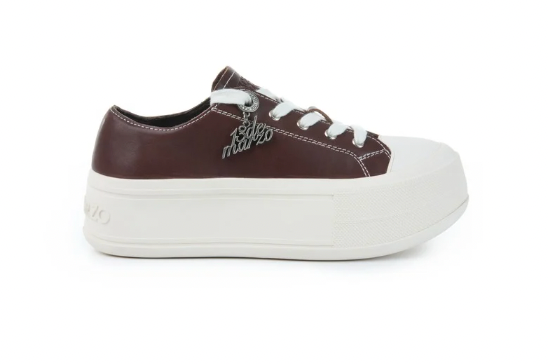 13DE MARZO Digital Logo Sneakers Brown - 13DE MARZO