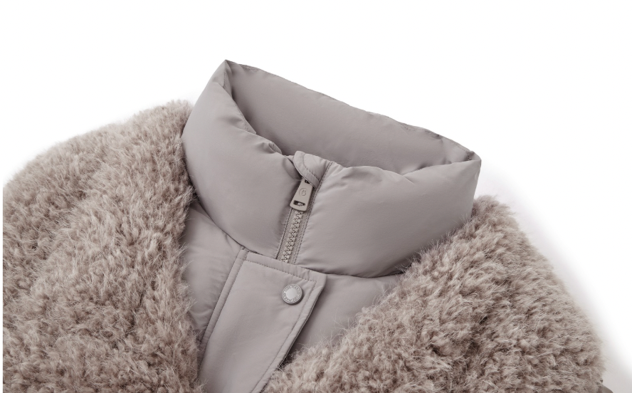 13DE MARZO Doozoo Detachable Short Down Jacket Grey - 13DE MARZO