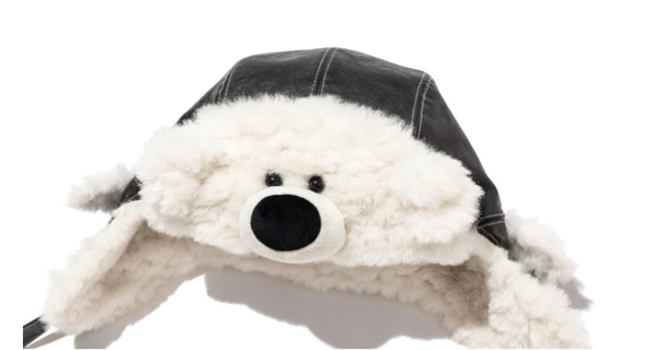 13DE MARZO Pilot Bear Vintage Hat Black - 13DE MARZO