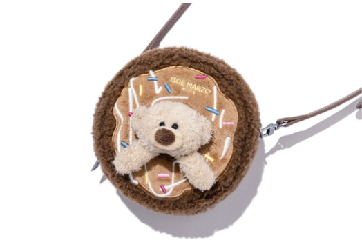 13DE MARZO BabyBear Donut Fuzzy Bag Brown - 13DE MARZO
