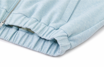 13DE MARZO Doozoo Zipper Hoodie Blue - 13DE MARZO