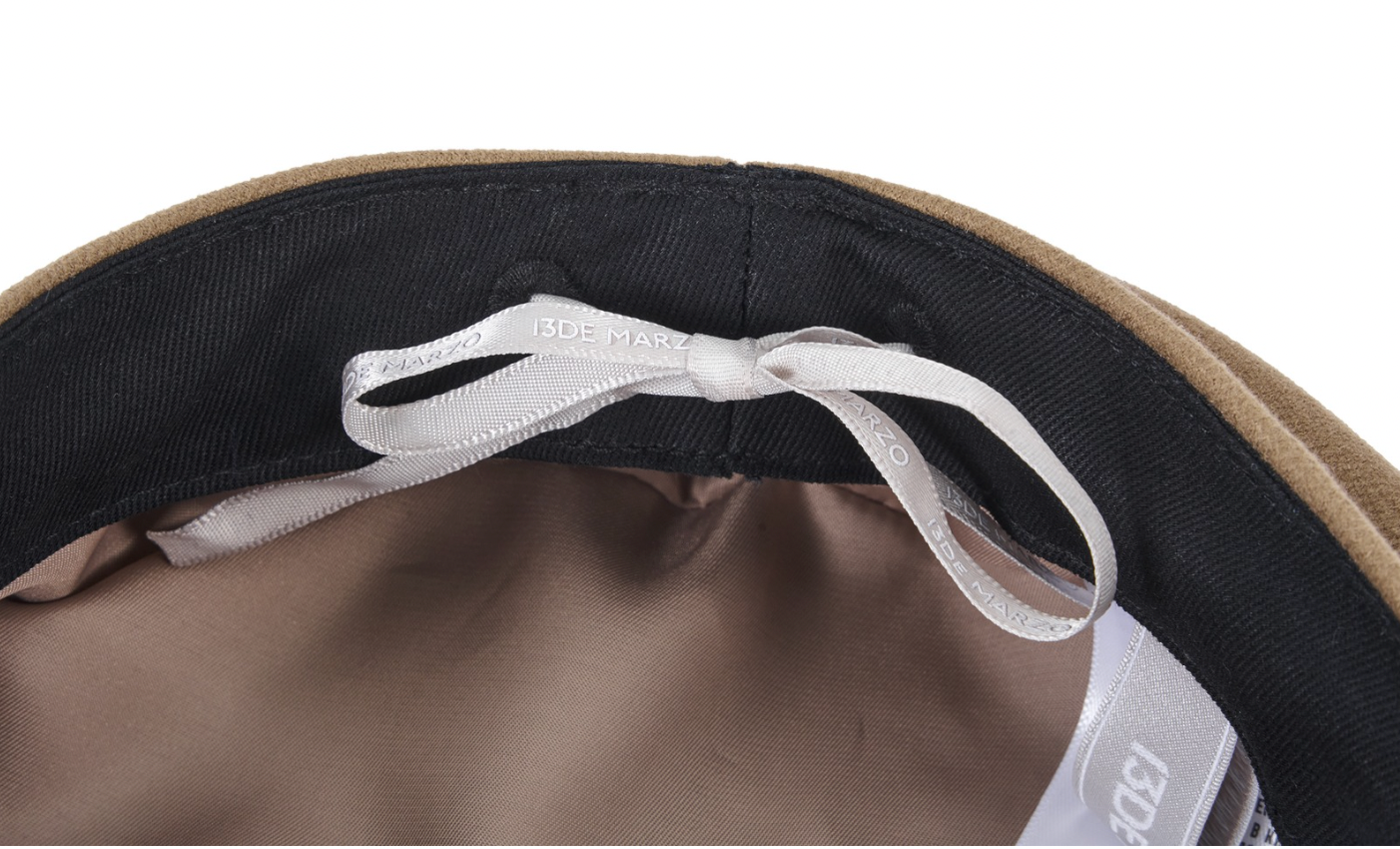 13DE MARZO Bear Belt Logo Beret  Brown - 13DE MARZO