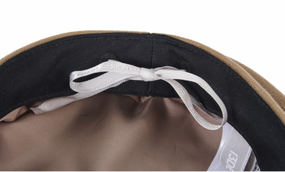 13DE MARZO Bear Belt Logo Beret  Brown - 13DE MARZO