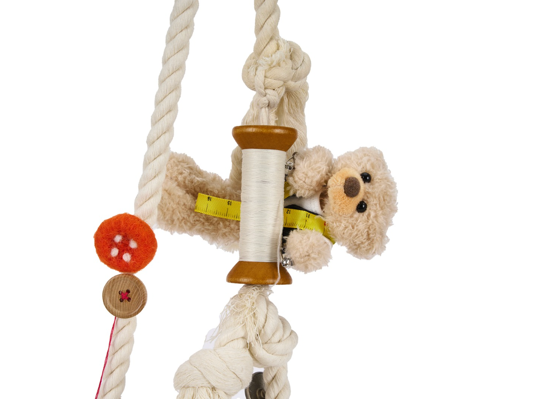 13DE MARZO Tailor Bear Button Bag Yellow - 13DE MARZO