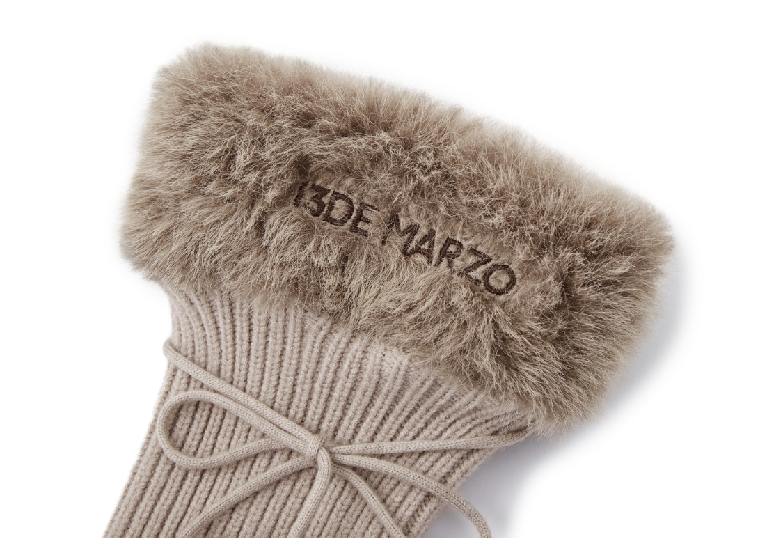 13DE MARZO Doozoo Fuzzy Socks Brown - 13DE MARZO
