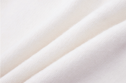 13DE MARZO Bear Thin Scarf Sweater White - 13DE MARZO