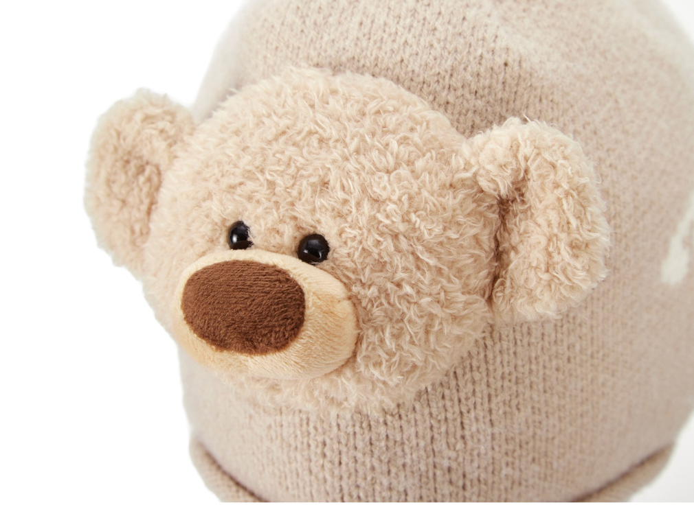 13DE MARZO Doozoo 3D Bear Beanie Almond - 13DE MARZO