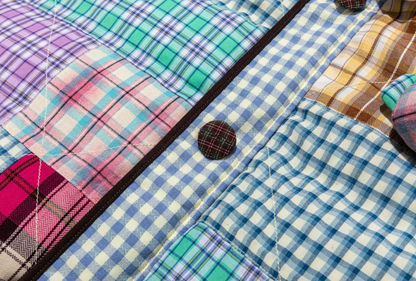 13DE MAROZ Plaid Patch Down Jacket - 13DE MARZO