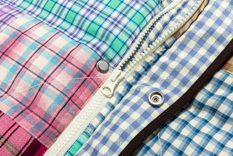 13DE MAROZ Plaid Patch Down Jacket - 13DE MARZO