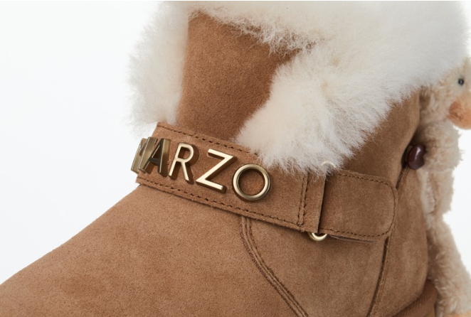 13DE MARZO Bear Plush Snow Boots Khaki - 13DE MARZO