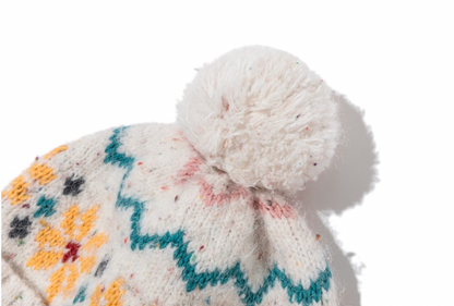 13DE MARZO Fair Isle Bear Beanie - 13DE MARZO