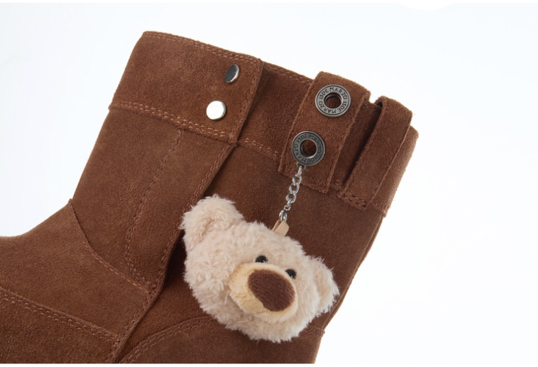 13DE MARZO Logo Snow Boots Brown - 13DE MARZO