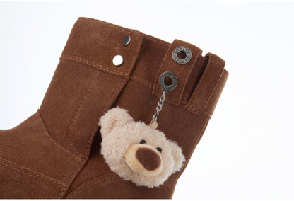 13DE MARZO Logo Snow Boots Brown - 13DE MARZO