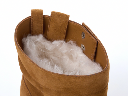 13DE MARZO Logo Snow Boots Khaki - 13DE MARZO