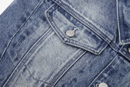 13DE MARZO Bear Denim Jacket  Tote Bag Blue - 13DE MARZO