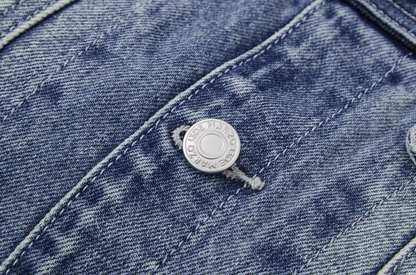 13DE MARZO Bear Denim Jacket  Tote Bag Blue - 13DE MARZO