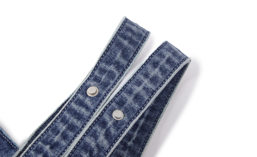 13DE MARZO Bear Denim Jacket  Tote Bag Blue - 13DE MARZO