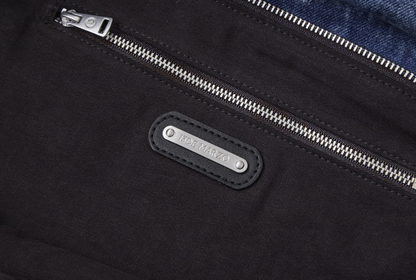 13DE MARZO Bear Denim Jacket  Tote Bag Blue - 13DE MARZO