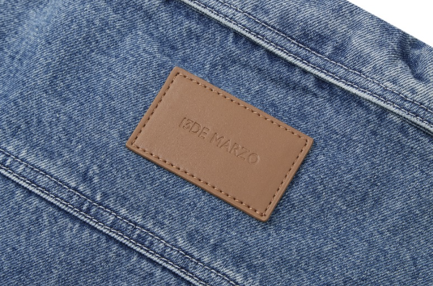 13DE MARZO Bear Denim Jacket  Tote Bag Blue - 13DE MARZO