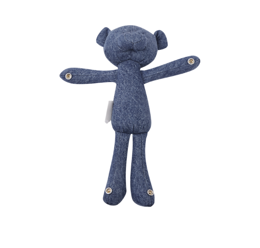 13DE MARZO Bear Denim Jacket  Tote Bag Blue - 13DE MARZO