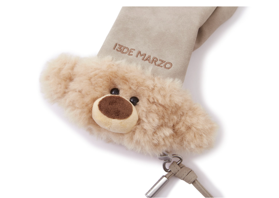 13DE MARZO Bear Cuff Gloves Brown - 13DE MARZO