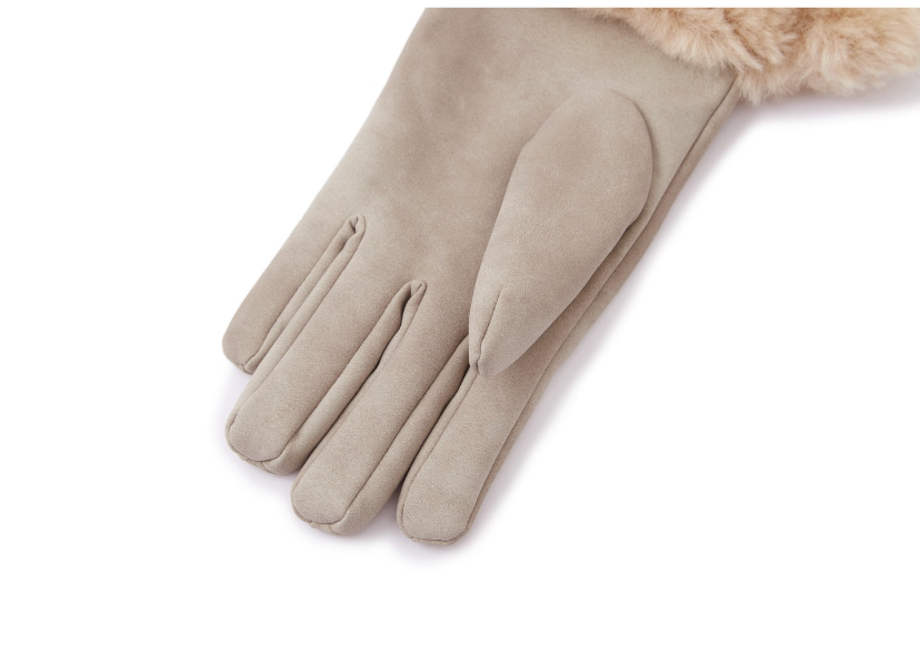 13DE MARZO Bear Cuff Gloves Brown - 13DE MARZO