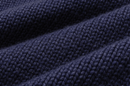 13DE MARZO Pixel Bear Baseball Sweater Blue - 13DE MARZO