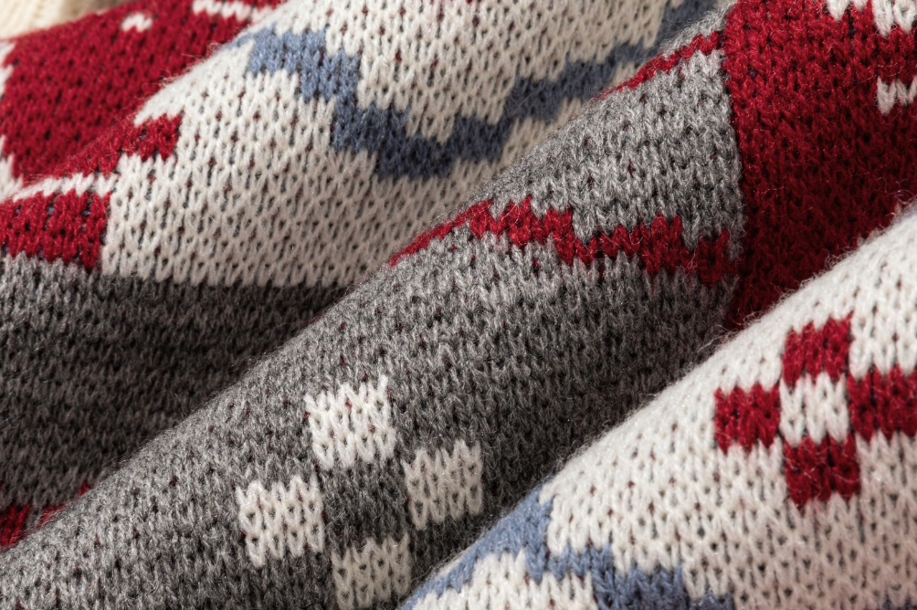 13DE MARZO Snowbear Christmas Cardigan Red - 13DE MARZO