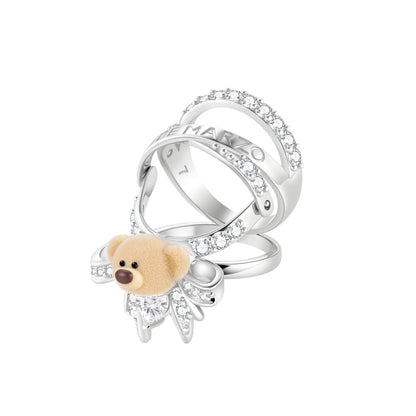 13DE MARZO Starlight Bear Movable Ring - 13DE MARZO