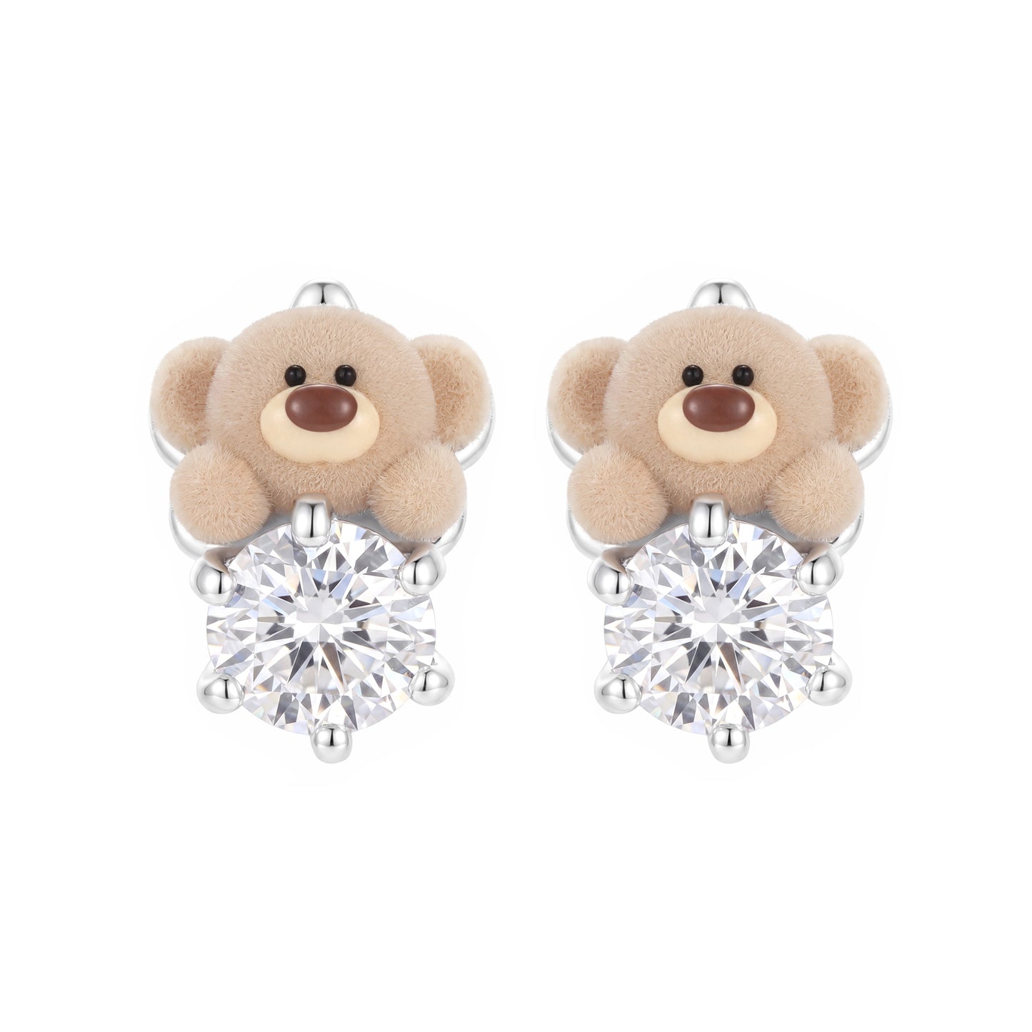 13DE MARZO Bear Star Sparkle Earrings