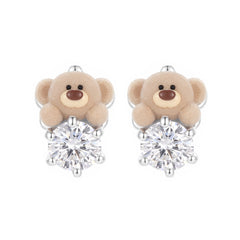13DE MARZO Bear Star Sparkle Earrings
